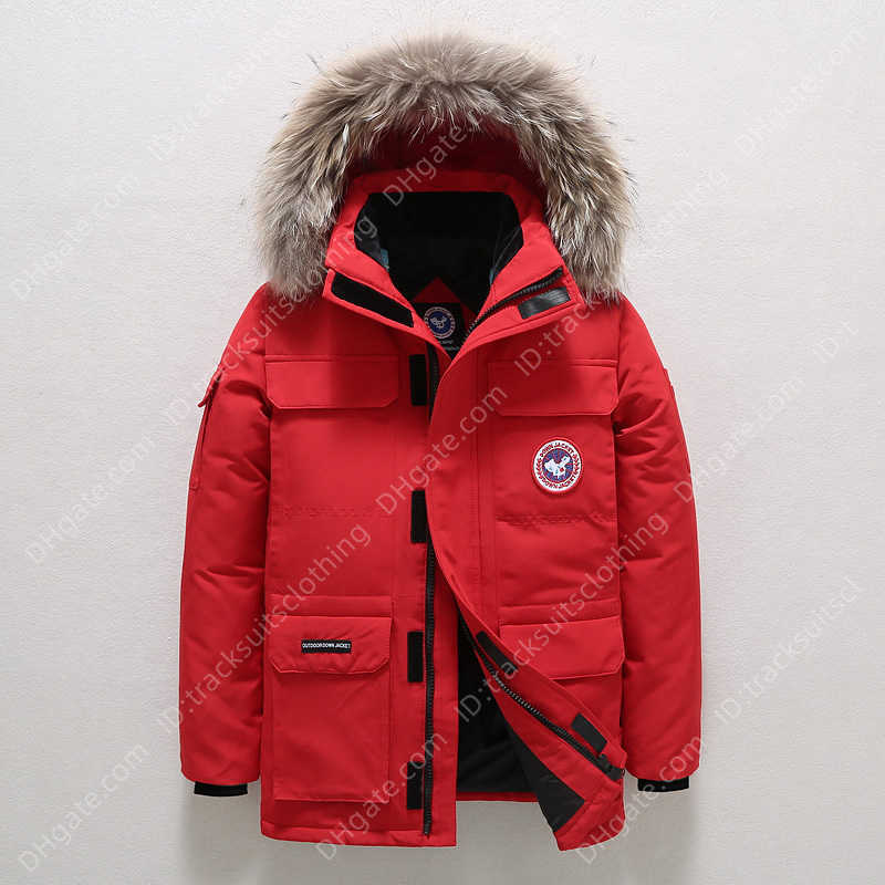 Down down jacket Jackets Winter Canada Outdoor Thickening Europe and the Goose Men's Long Windproof Cotton Clothing Cold Hooded for Women Ja