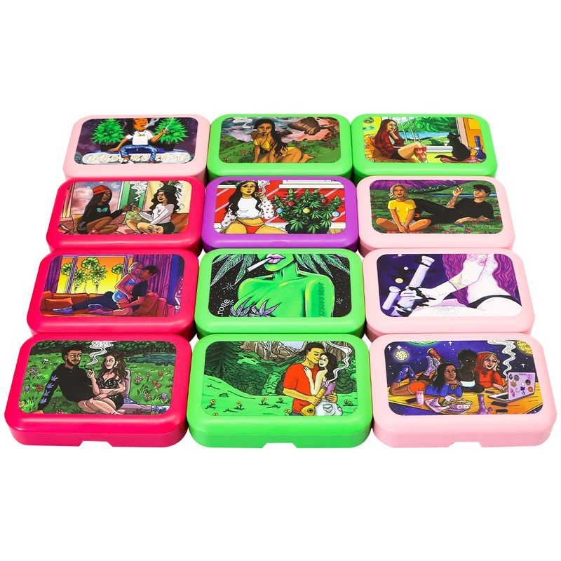 

smoke accessory Plastic Tobacco Box 110mmx75mm Cigarette Storage Case with 78MM Papaer Holder Plastic Tobacco Tin Portable Pocket Size