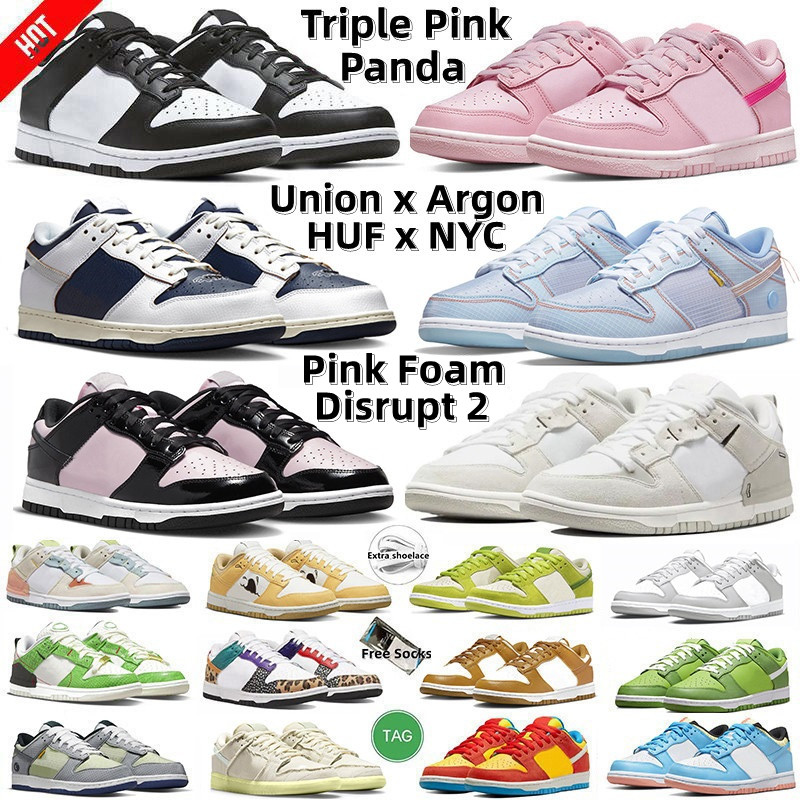

Designer Mens Running Shoes Panda dunk dunks low Triple Pink Disrupt 2 Pale Ivory Grey Fog HUF x NYC Sun Club Union x Argon Chunky Dunky Mummy women sports sneakers 36-45, Color#1