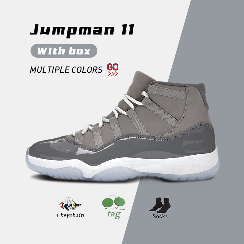 

Mens Trainers 11s Outdoor Jumpman 11 Basketball Shoes Cool Grey Animal Instinct High White Bred Concord Space Jam Off Cherry UNC Designer Womens Sneakers with box, C31 high concord 45 36-47