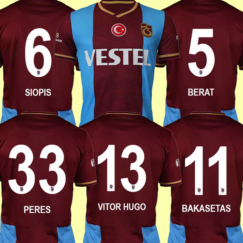

22 23 Trabzonspor soccer jersey 2022 2023 HAMSIK ABDULKADIR GERVINHO DJANINY A. NWAKAEME CORNELIUS special Version Home away Shirt Adult Uniforms