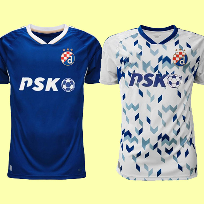 

22/23 GNK Dinamo Zagreb OLMO Soccer Jerseys 2022 2023 Home Blue Away White ORSIS PETKOVC PERIC ADEMI GOJAK men Football Shirts uniforms Thai European size