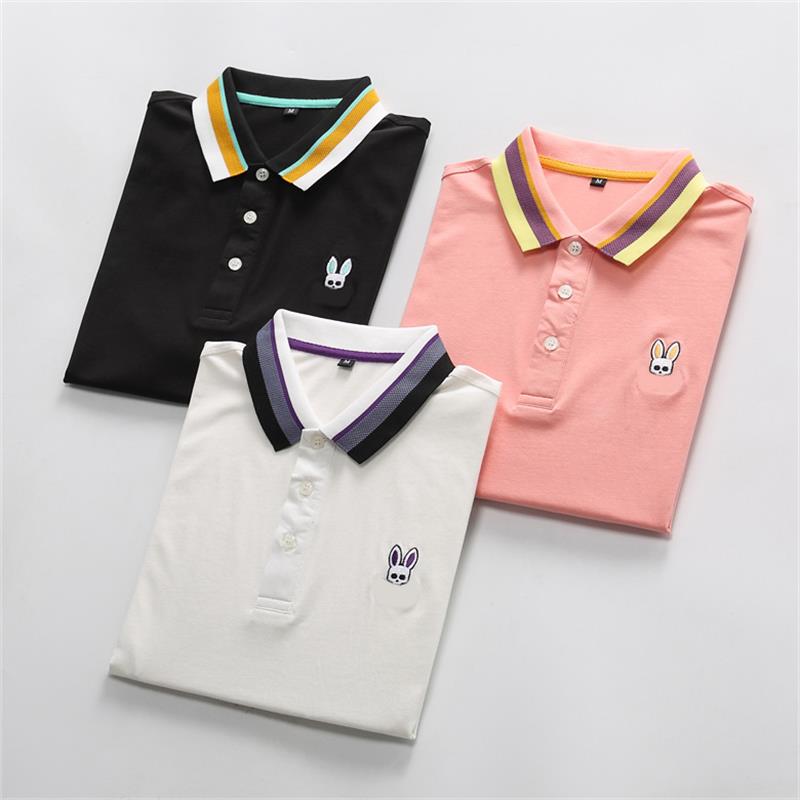 

Luxury high-end knitting POLO shirt for men's business leisure fashion brand personality Medusa embroidery new lapel short sleeve T-shirt, White