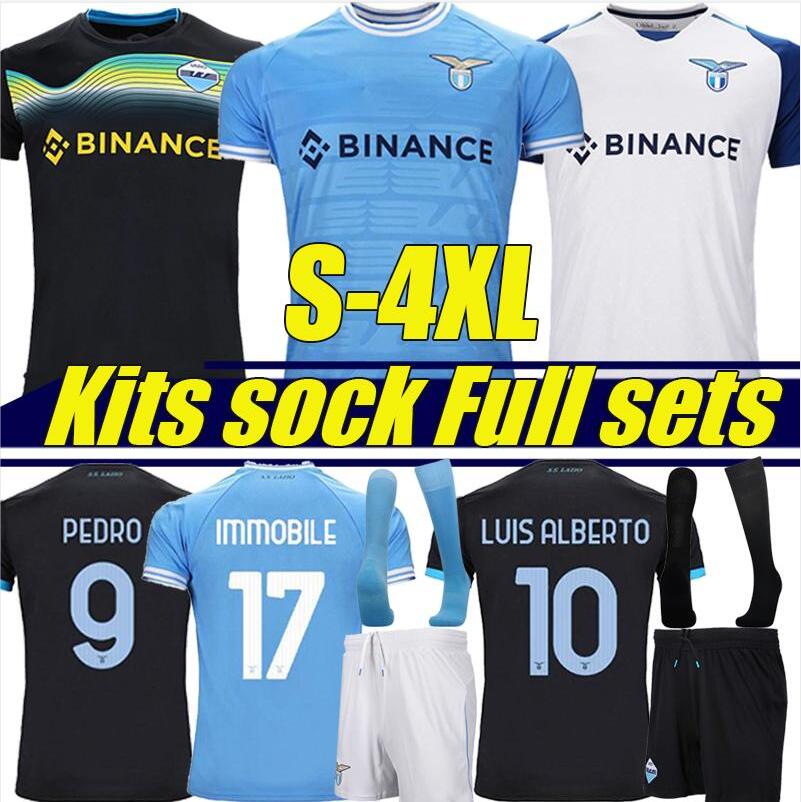 

XXXL 4XL Lazio 22/23 Immobile soccer jerseys ROMAGNOLI IMMOBILE LUIS BASTOS SERGEJ BADELJ LUCAS J.CORREA ZACCAGNI MARUSIC maglie Kits sock Full sets football shirts, 22-23 home1