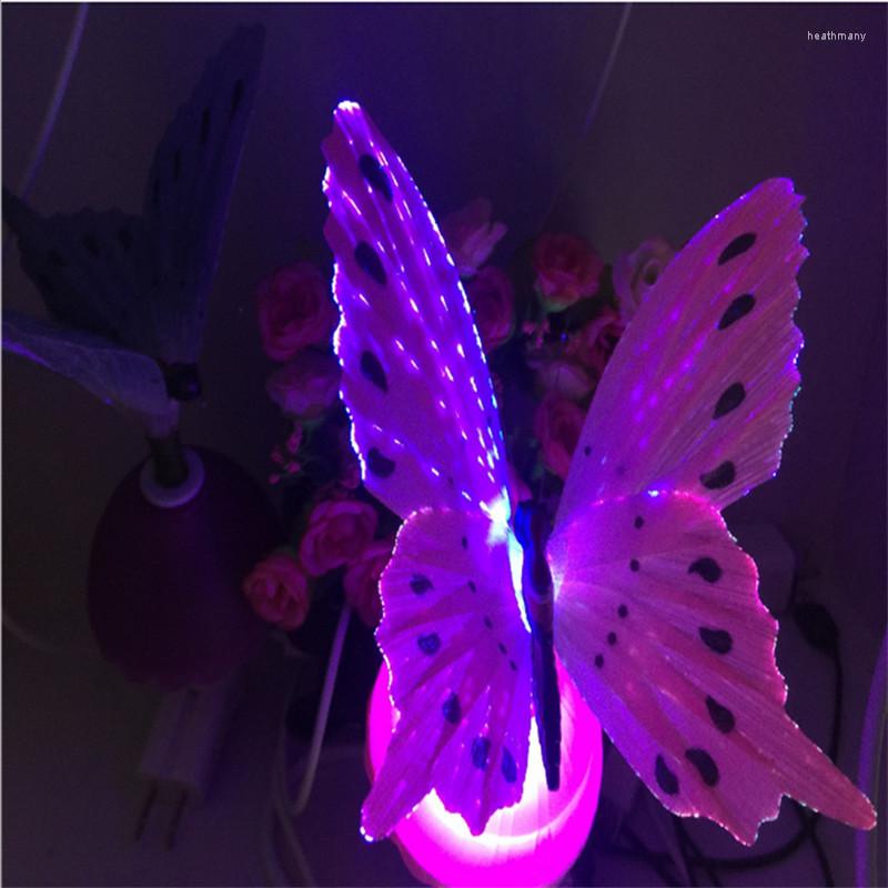 

Night Lights Luminous Romantic LED Light Butterfly Shaped Desk Lamp Home Holiday Party Bedroom Decorative Gift US/EU Plug