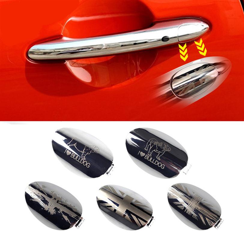 

Union Jack Car Exterior Driver Side Door Handle Key Hole Cover Moulding Trim for Mini Cooper F54 F55 F56 F57 F60 Styling252L