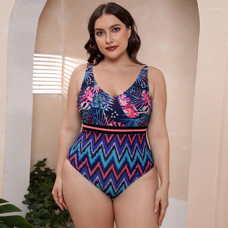 

Women's Swimwear Women's Classic Plus Size One Piece Swimsuit For 2022 Women Print SwimwearWomen's, Blue