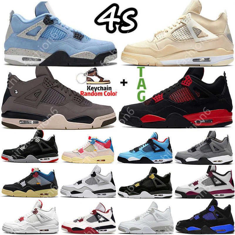 

Sail 2022 4 4s Mens Basketball Shoes Sneakers Violet Ore Midnight Navy Cool Grey Patent Starfish University Blue Oreo Bred Black Cat Dark