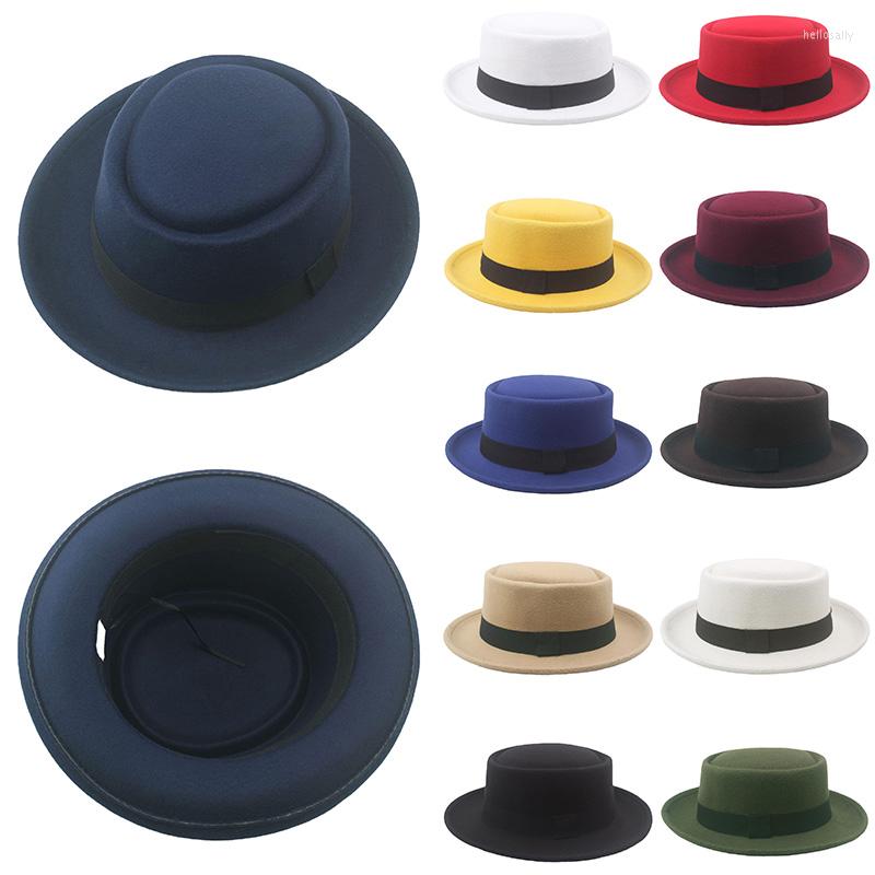 

Berets Men's Jazz Cap Fedoras Retro Bowler Hats Imitation Woolen Round Caps Top Eaves Women Men Autumn Winter Warm Solid Color, 001