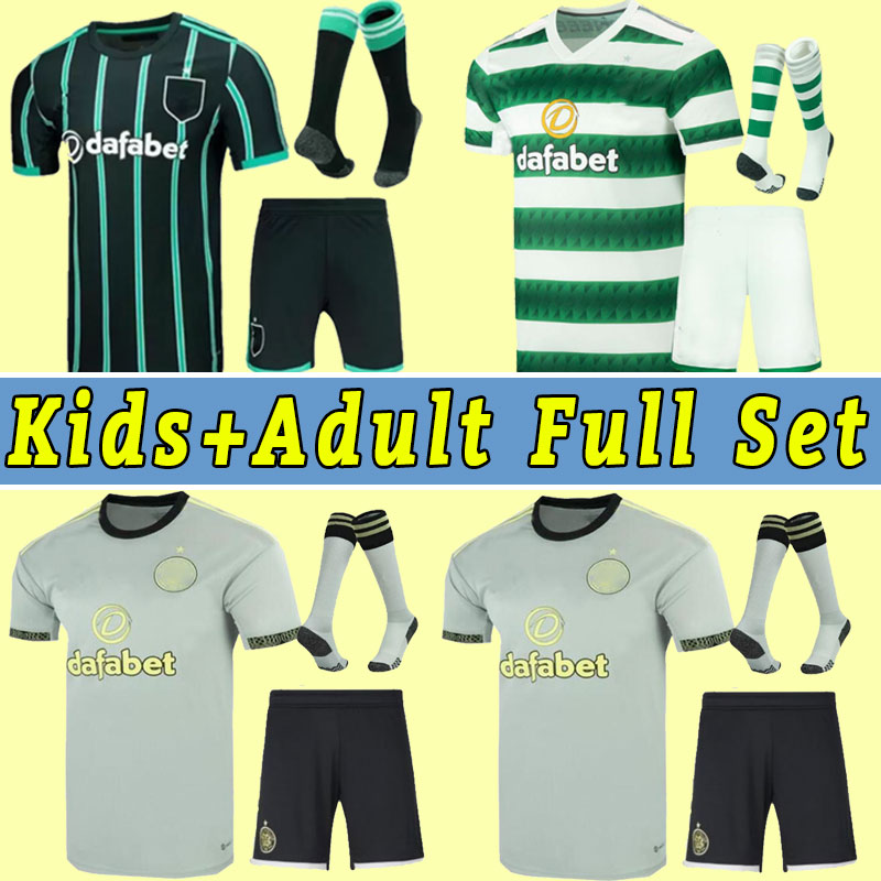 

22 23 Celtic Soccer Jerseys ABADA JOTA 2022 2023 TURNBULL home Away 3rd Kit KYOGO ROGIC MCGREGOR GIAKOUMAKIS Football Shirt FORREST RALSTON Full Set Men Kids, Third