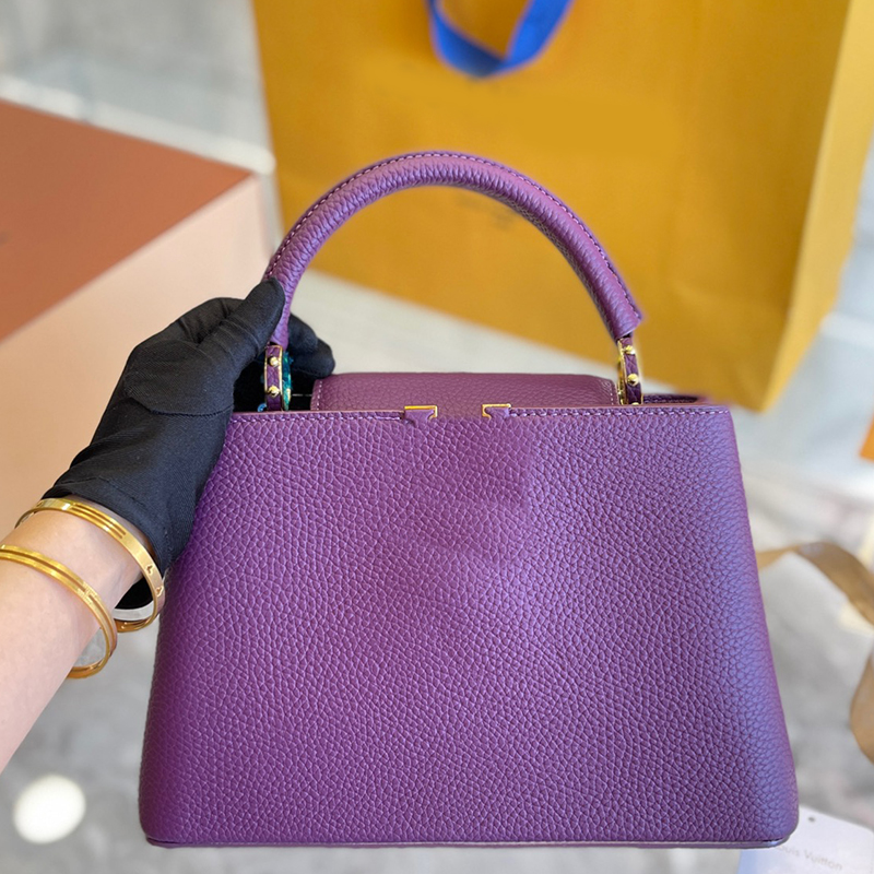 

Capucines bb shoulder bag Totes WOMEN luxurys designers leather Handbags crossbody bag mini bb 27cm Taurillon N92800 N92801 M56071, 8-grey