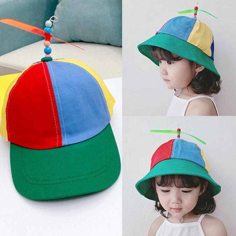 

Hats Creative Colorful Pinwheel Children Soft Breathable Anti-UV Sunshade Bucket Hat Outdoor Sport Baseball Cap Suitable For 2-4Y Kid