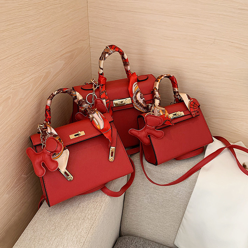 

Women cross body Bags Totes with 3 sizes Multi Color Ladies Large Capacity Bag designer Brand briefcase, Orange