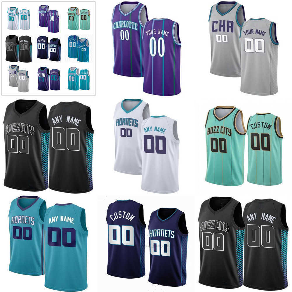 

Charlotte''Hornets''Custom Mens Womens Youth 23 Kai Jones 5 Mark Williams 9 Theo Maledon 2 James Bouknight 21 JT''Thor Basketball Jersey, Colour