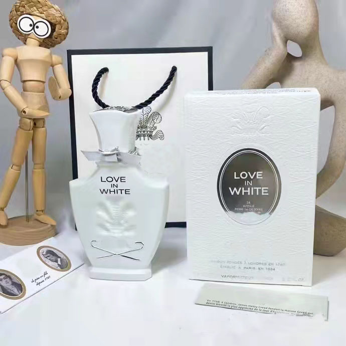 Perfume Fragrances for Women Love in White EDP Lady Perfumes 75ml Spray Sample Display Copy Designer Brands Charm Eau De Parfume Wholesale-image-745310144