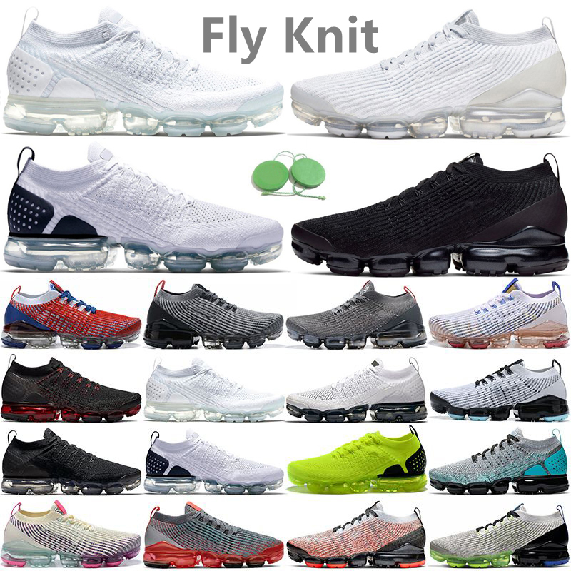 

2022 Fly Knit Mens Running Shoes Sneaker 1 2 3.0 Triple White Black USA Pink Oreo Glow Green Particle Grey Blue Fury Pure Platinum Volt Men Women Trainers Sports Sneakers, Color#34