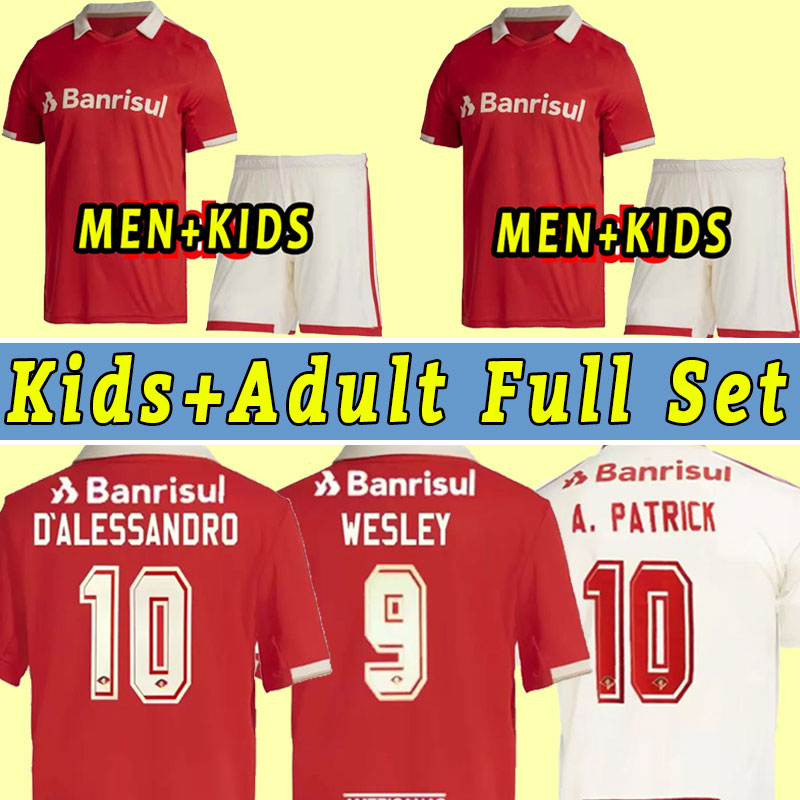 

22/23 Sport Club Internacional soccer jerseys 2022 Home red EDENILSON WANDERSON TAISON V.CUESTA R. DOURADO WESLEY D'Alessandro Football Uniform Men Kids Full Set, Home+patch