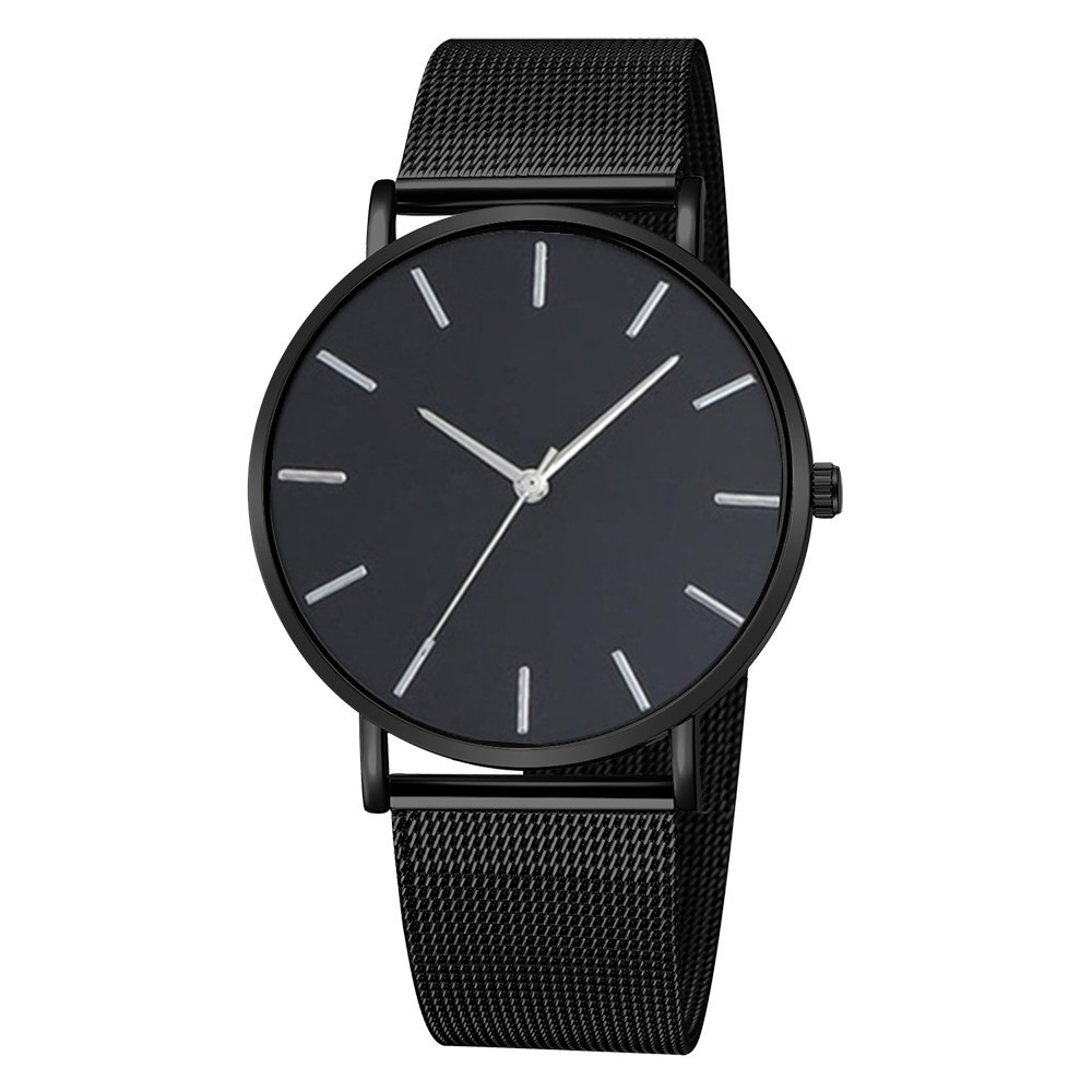 

HBP Watch for Men Sports watches Casual Classic Business Design Clock Fashion Stainless Steel Ultra-thin Mesh Band Quartz Montres de luxe, Color 5