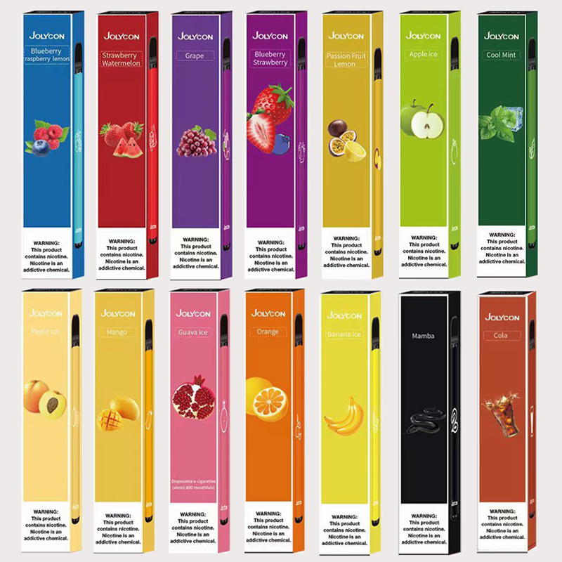 

Jolycon Disposable Vape Pen 600 Puffs E Cigarette Device With 2.8Ml Liquid 2% NIC 650 Battery