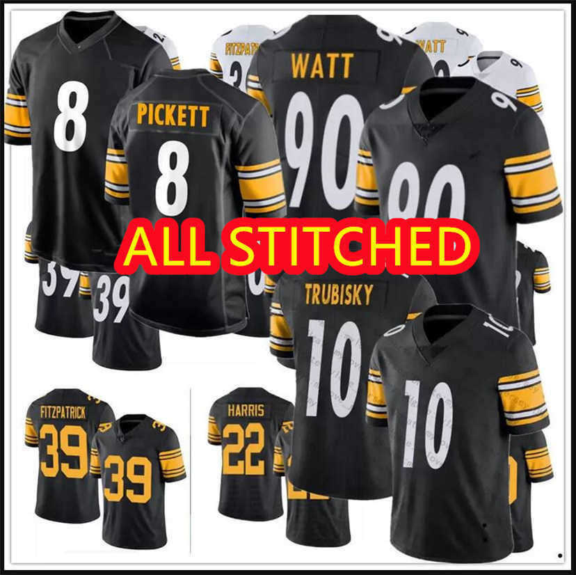 

Custom T.J. Watt jersey tee Pittsburgh''Steelers''8 Kenny Pickett Najee Harris Minkah Fitzpatrick Mitchell Trubisky hot Mens Womens Kids, Color