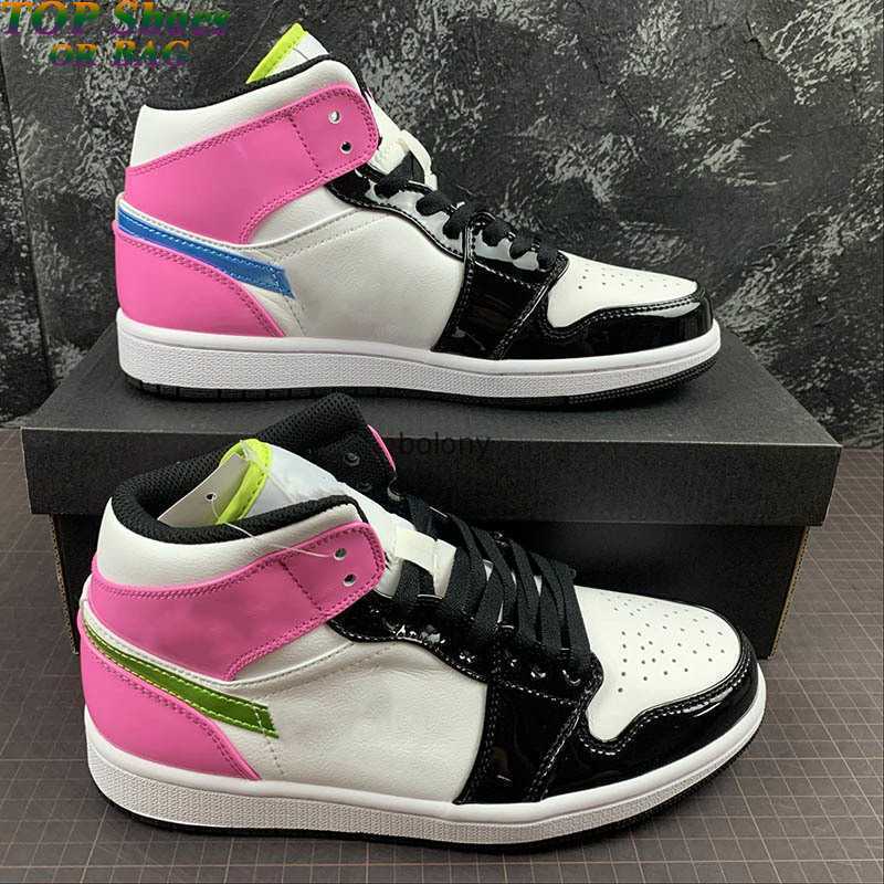

Mid SE Cyber Active Fuchsia 1 Basketball Shoes Jumpman 1s GRIS BLEU Womens Mens Running Trainers Fashion Designer Sneakers, #1