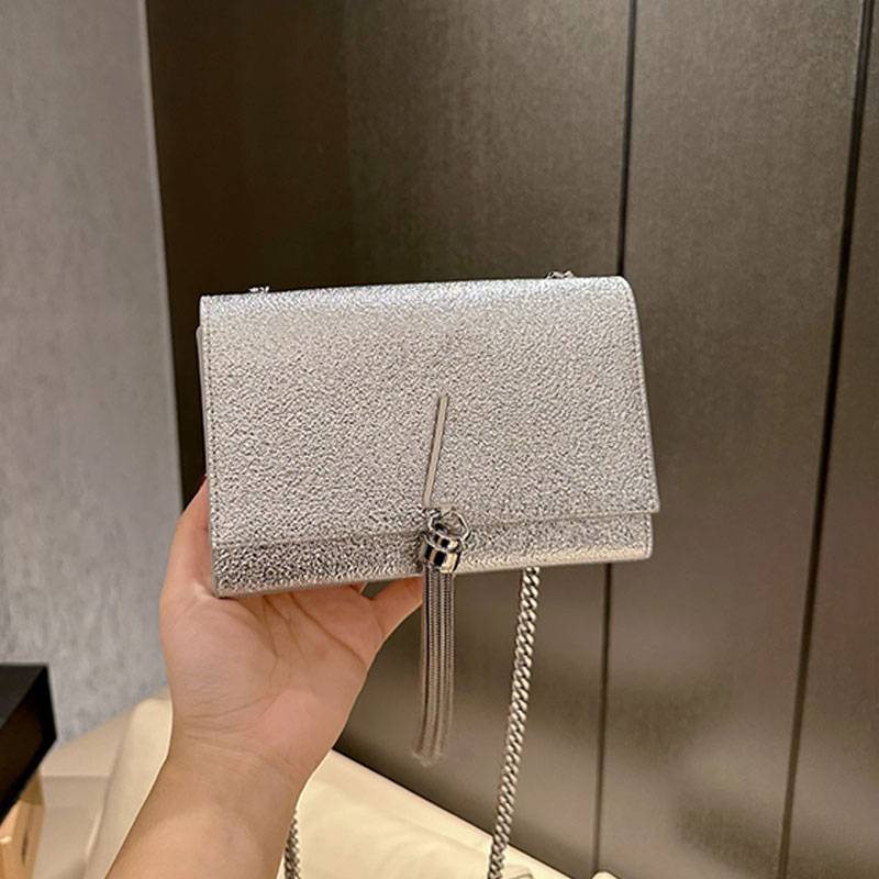 

Chain Messenger Bag Cross Body Bags Women Handbag Purse Flap Crocodile Pattern Fashion Letter Hardware Genuine Leather Lady Dinner Wallet, Just box