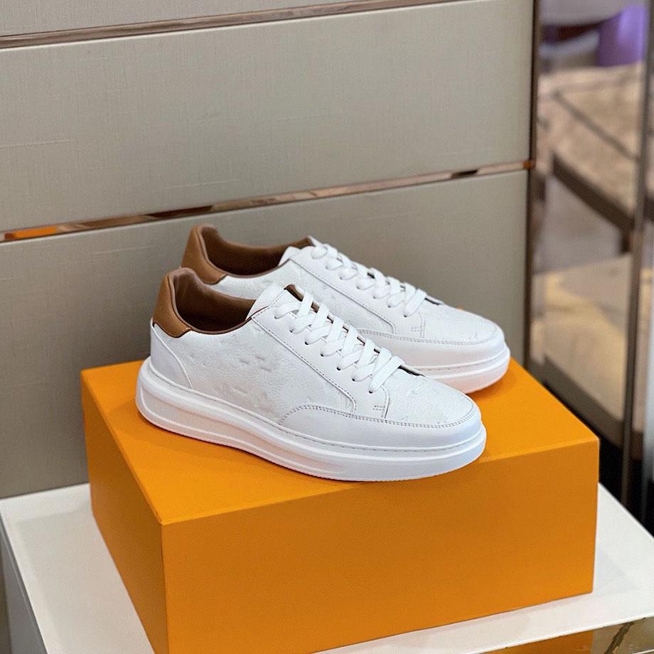 

High quality Spring men Shoes luxury designer sneaker matching white matte cowhide with the same color outsole size38-45 MKJJJK0000001 NIA