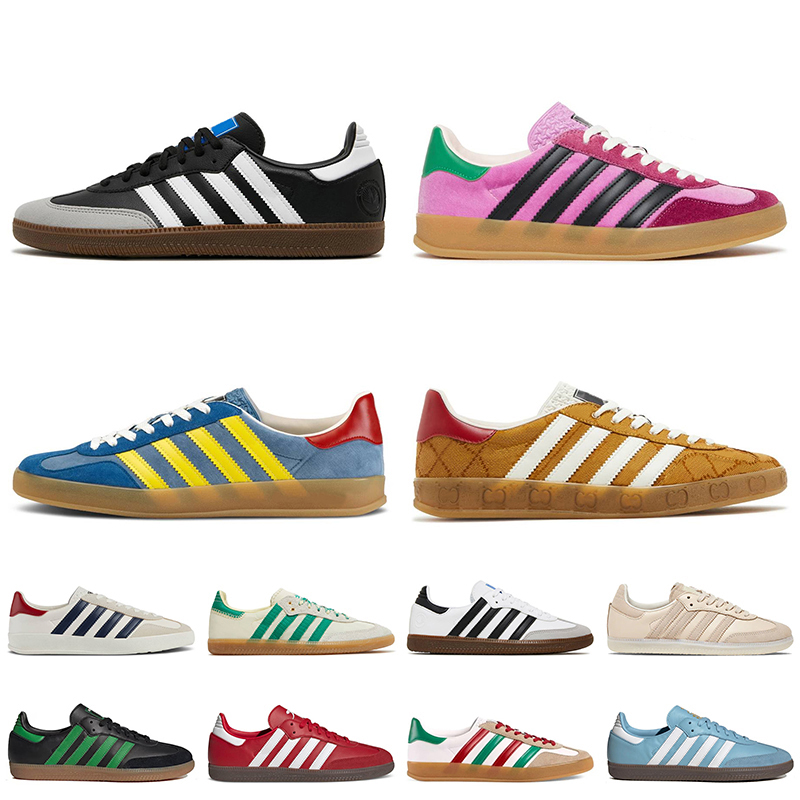

Platform Samba Sneakers Designer Casual Shoes Gazelles Monogram With Socks Vegan White Black Gum Gazelle Sports Trainers Wales Bonner Argentina Size 36-45, D17 wales bonner cream green 36-45