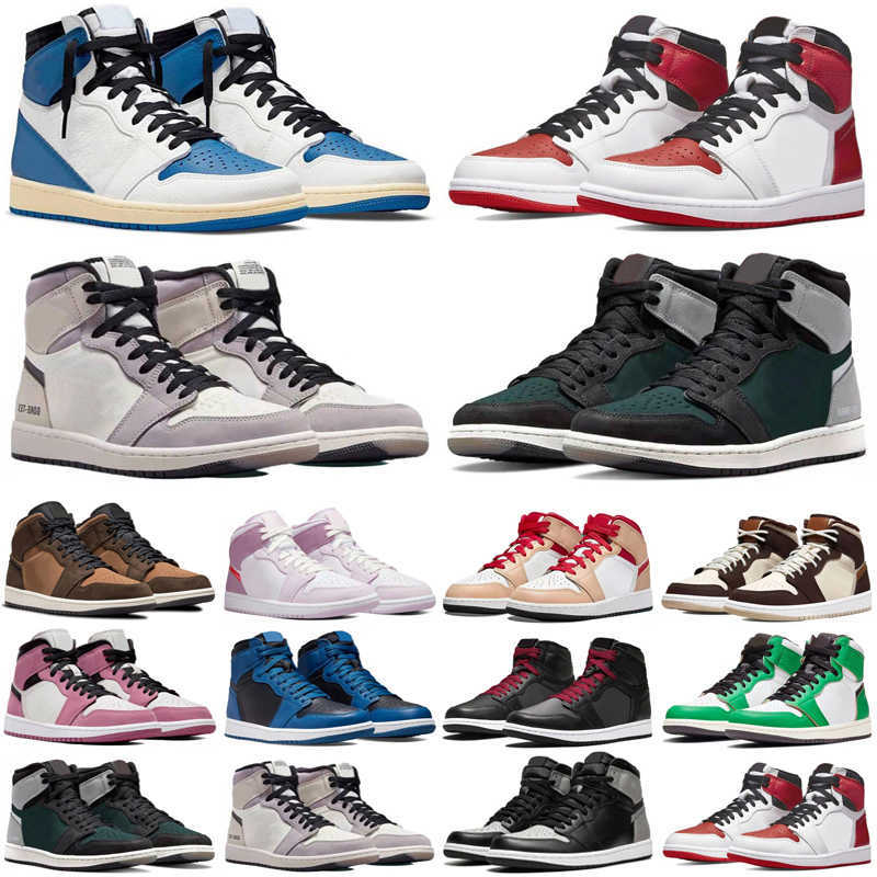 

Basketball Shoes Jumpman 1 Man Woman Mens Sneakers 1s UNC Shadow OG Hyper Royal Dark Mocha Bred Patent University Blue Court Purple Bordeaux, As photo 34