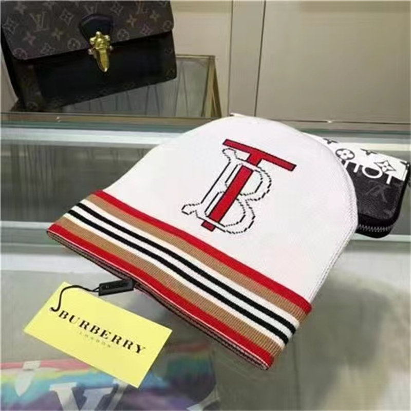 

2022 Winter Men Women Luxury Designer Beanie Casquette Wool Bonnet Fitted Hats Knit Cap burberry burbrery B2