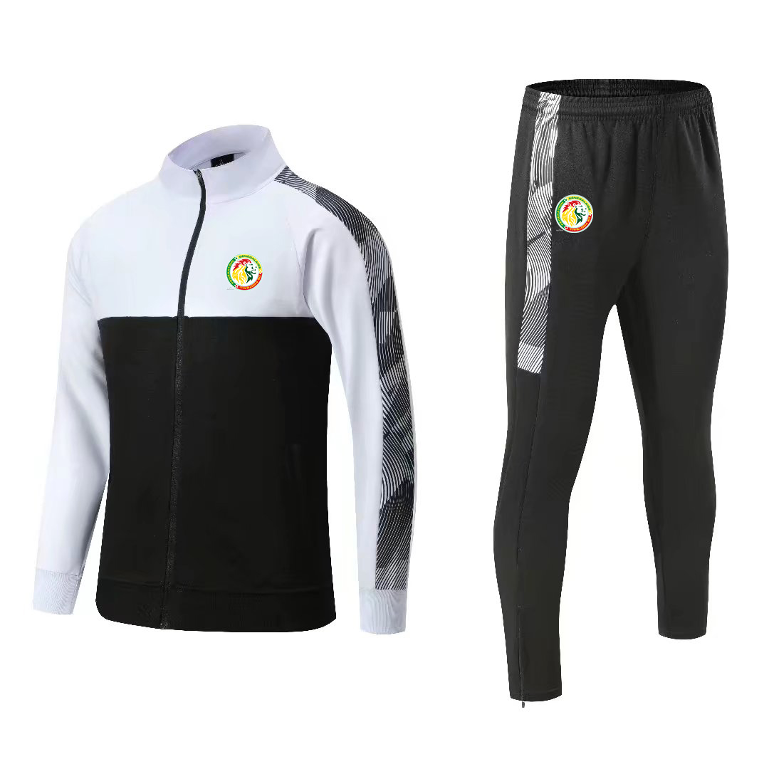 

Senegal national football team Men's Tracksuits Winter outdoor sports warm training clothing soccer fans full zipper long sleeve sports suit jogging shirt, No 3