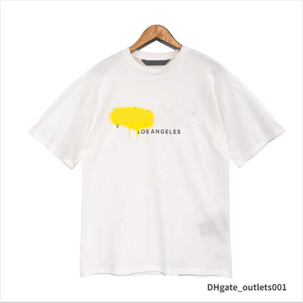 

22s Men' Tshirts t Shirt Palms Palmangel City Designer Limited Inkjet Graffiti Letter Printing Men' Women' Sailboat Short-sleeved Casual fg, 18