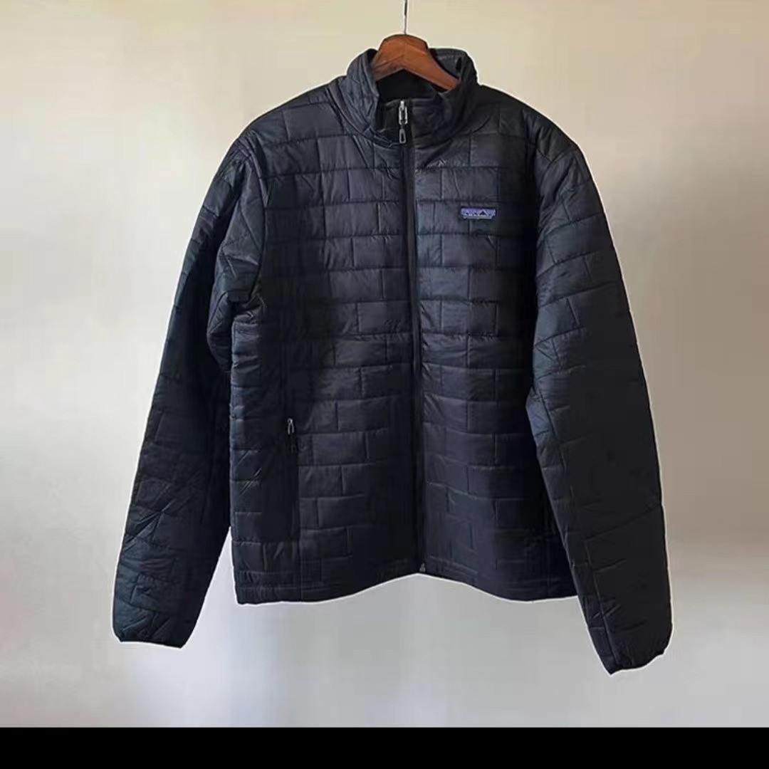 

Fashion designer Men's Down Parkas letter printed Sweatshirt casual jacket SIZE S--XL, Black
