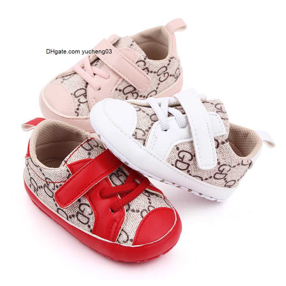 

Baby Shoes Newborn Infant Boy Girl Classical Sport Sneaker First Walker Toddler Anti-slip Sole Moccasins Crib Shoes, Red