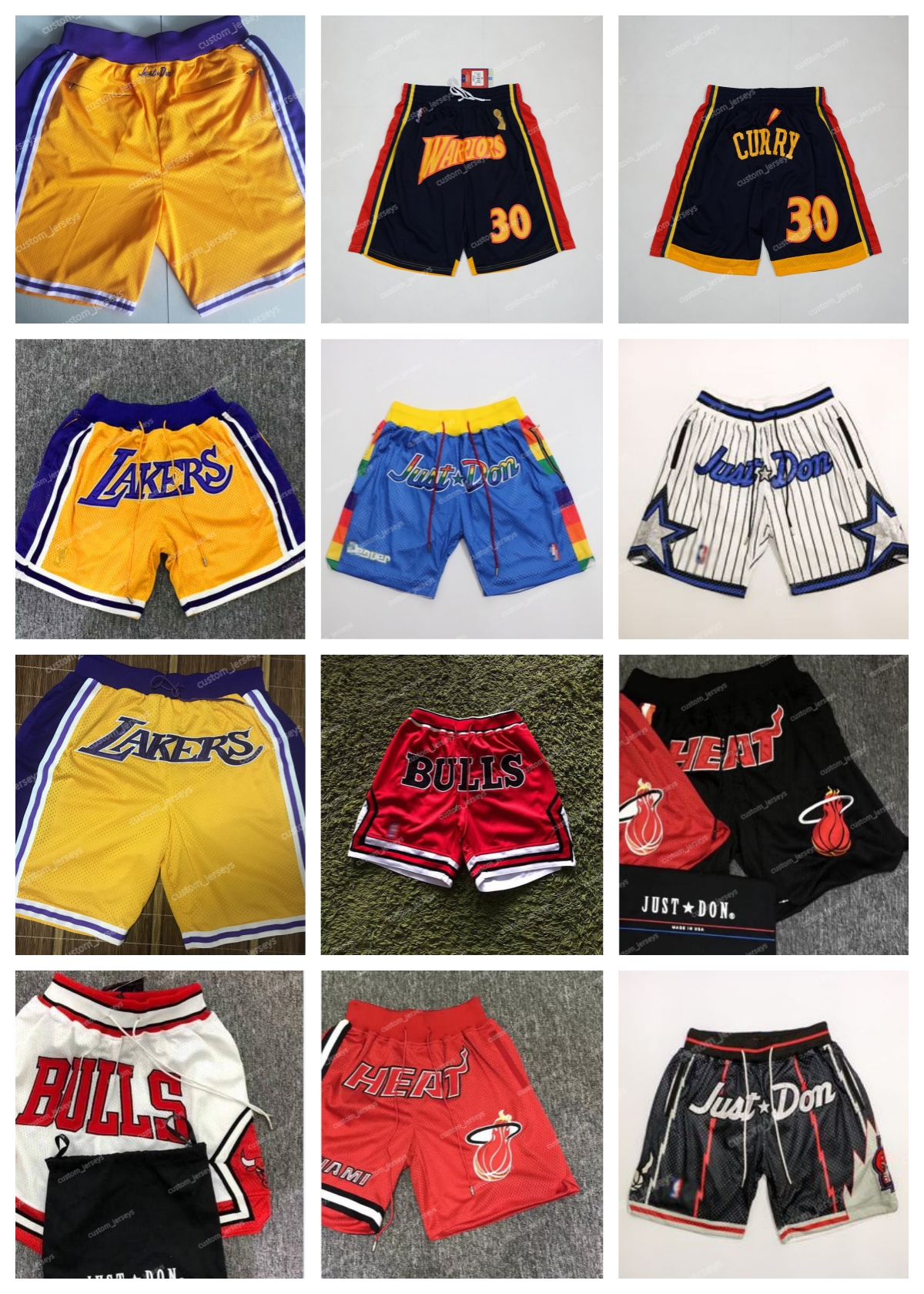 

Just''Don''Lakers Raptors''bull Lebron''NBA''Basketball Shorts Pants Men Fashion Top Quality jamesl Team 21 Colors New Arrives Pants