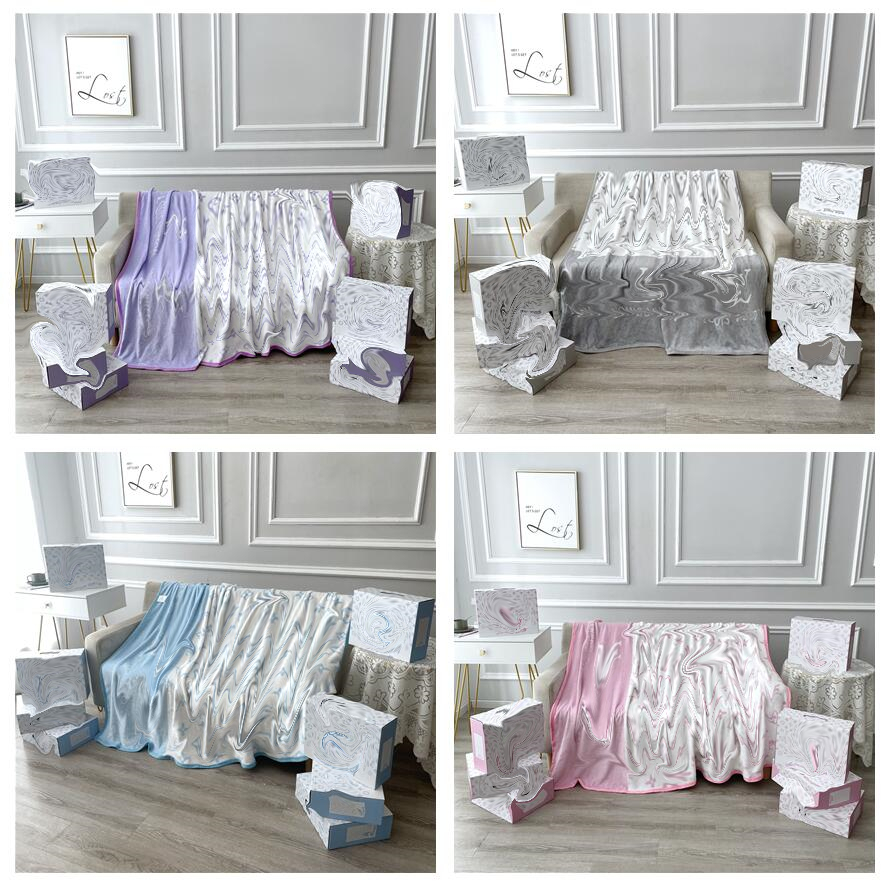 

Designer Blanket 150X200cm Brand Letter L Air Fashion Conditioning Travel Bath Towel Soft Winter Fleece Shawl Throw Blankets HT1521