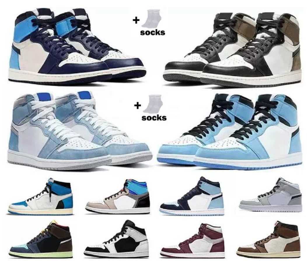 

Jumpman 1 1s High Basketball Shoes kids Big boy Mid Barely Rose Dutch Green Crimson Tint Toe Purple Pulse White off Maison Chateau girl