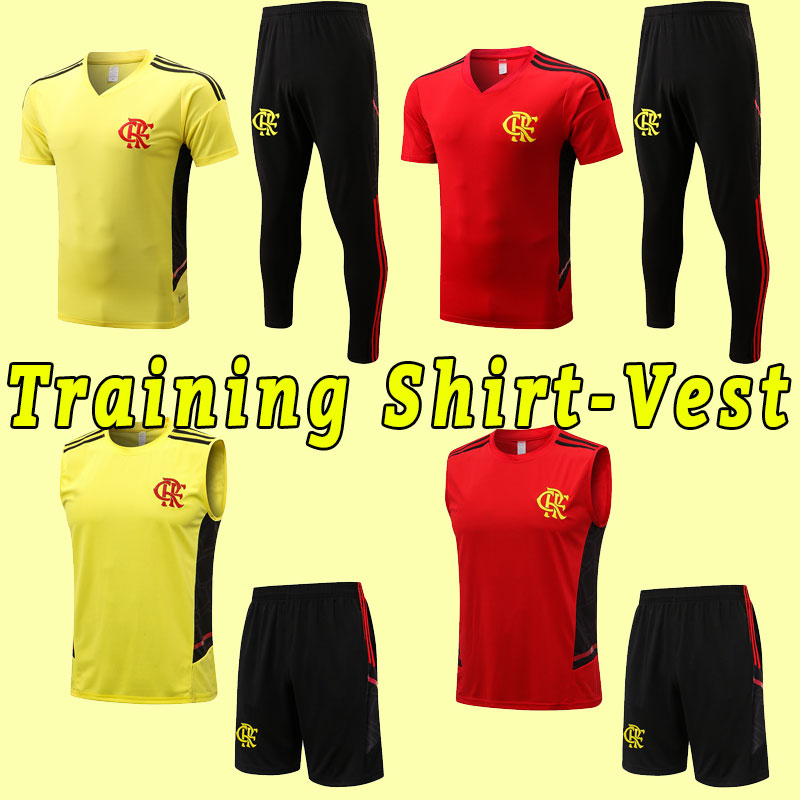 

22 23 Flamengo soccer jerseys 2022 DIEGO E.RIBEIRO GABRIEL B. GABI PEDRO VIDAL DE ARRASCAETA GERSON B.HENRIQUE Camisa Mengo Training Shirt Vest Pants, As shown