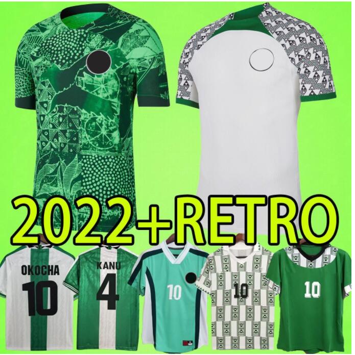 

2022 2023 Player version Nigeria Retro Soccer jersey 94 96 98 maillot de foot Okechukwu IGHALO OKOCHA AHMED MUSA Ndidi MIKEL jerseys men kids Football shirts training