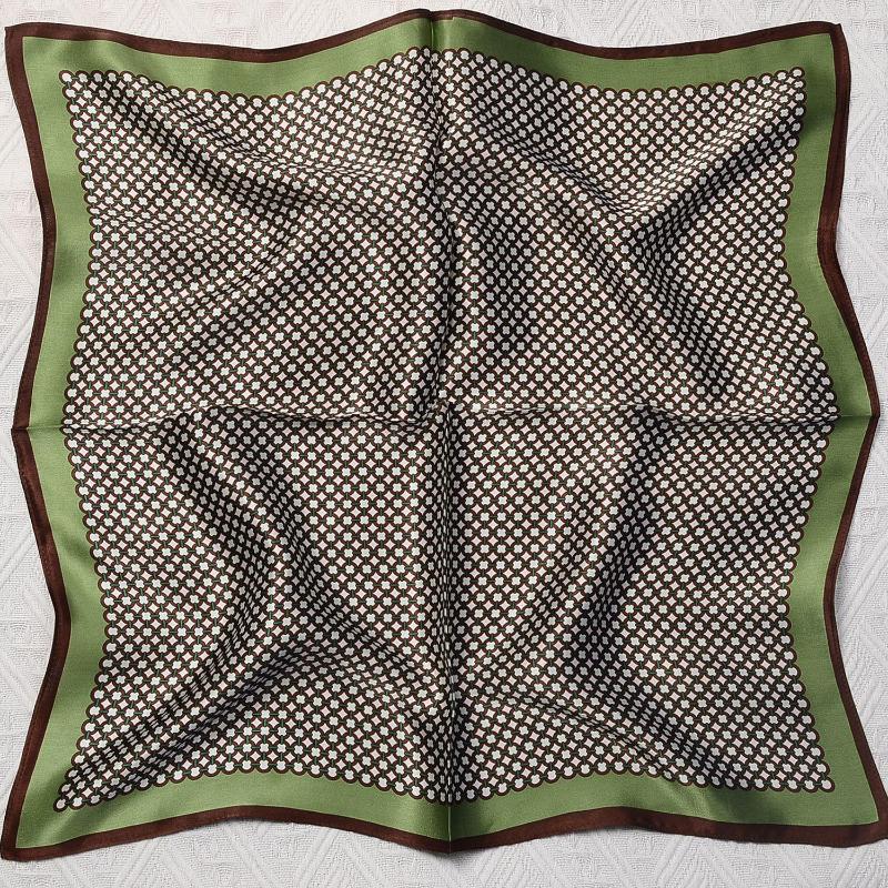

Scarves Pure Silk Scarf For Ladies Print Square Small Head Handkerchief Wholesale Hijab Wraps Bandana Female Bow Ties