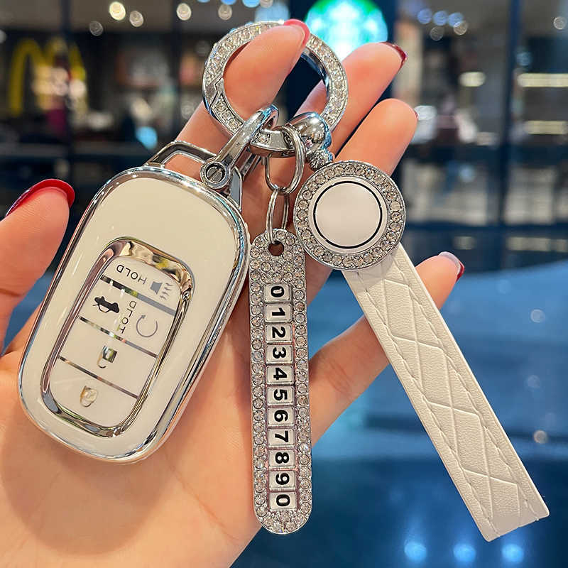 

Car Key Leather No. Car Key Case Cover for Honda Civic Crv Fit XR-V VEZEL Jade Jazz UR-V Honda Accord LIFE Crosstour Gienia Envix T221110, Green