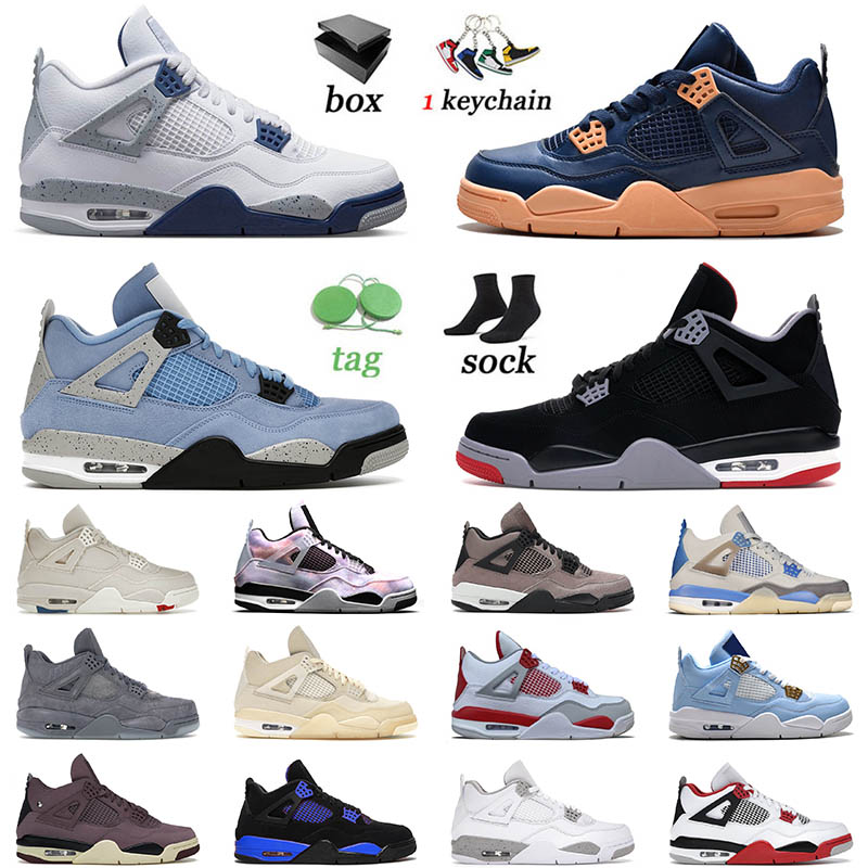 

2023 Arrival Men Basketball Shoes 4s IV University Blue Top Jumpman Sail Violet Ore Doernbecher Red Thunder Mens Women 4 Trainers With Box, B42 40-47