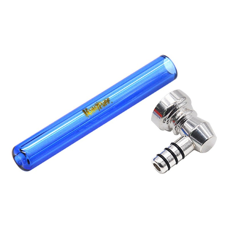 

smoke shop Homeypuff color brand logo glass pipe can be customized glass bong silcone pipes smoke accessory