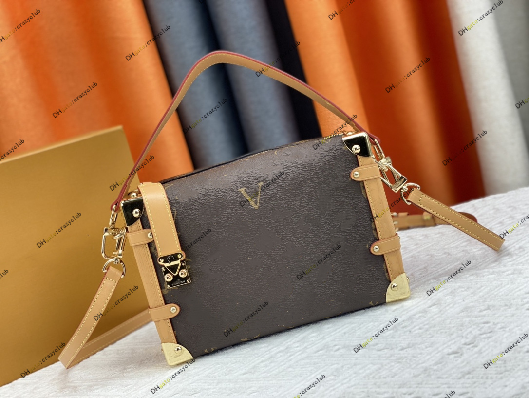 Trunk latéral PM M46358 Femmes Pouche de toilette Clutch Sac à bandoulière Icônes Icônes Hands Sac à main M44199 Sacs Luxury Designer Box Mini Je