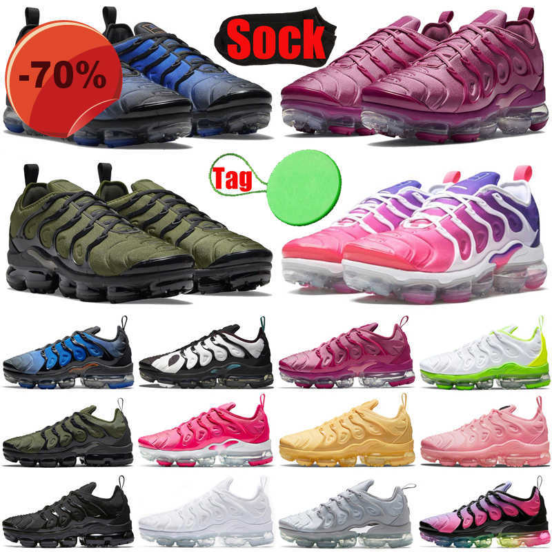 

Tag With Sock tn plus men running shoes triple black white Hyper Blue Swingman mens trainers sports sneakers discount, #35