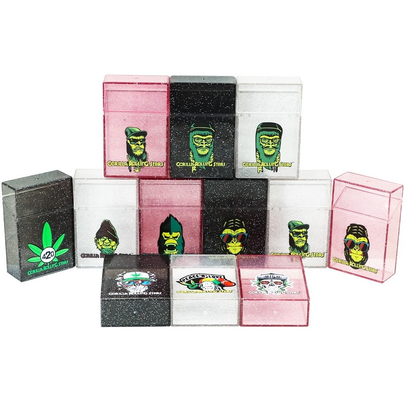 

smoke accessory smoke shop Tobacco box Gorilla series Coarse case storage Sealed plastic cigarette tobacco bong
