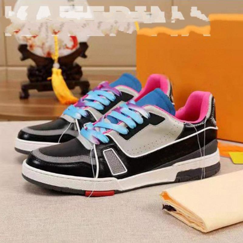 

Fashion Trainer Casual Shoes Virgils Alligator-Embossed Mens Shoe Black Grey Brown White Green Calf Leather French Ablohs Sneaker Intage aft