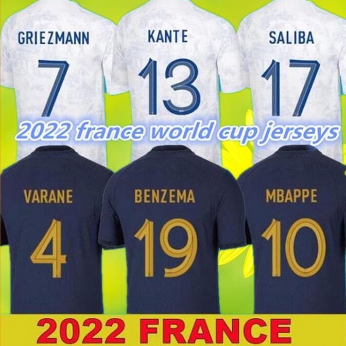 

BENZEMA French soccer jerseys 2022 2023 MBAPPE GRIEZMANN POGBA 22 23 Men adult jerseys KIMPEMBE FEKIR maillot shirt hommes Kante Maillots de football SIZE S-4XL, 17