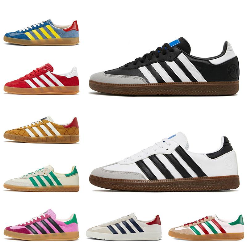 

Wholesale Women Mens Samba Running Shoes Vegan Black Gum Gazelles Monogram Red Velvet Yellow Green Light Blue Suede Wales Bonner Gazelle Trainers Sneakers 36-45, D18 wales bonner collegiate orange 36-45