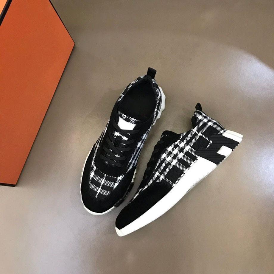 

High quality luxury designer Men's leisure sports shoes fabrics using canvas and leather a variety of comfortable materialsize38-45 mkjk XmI